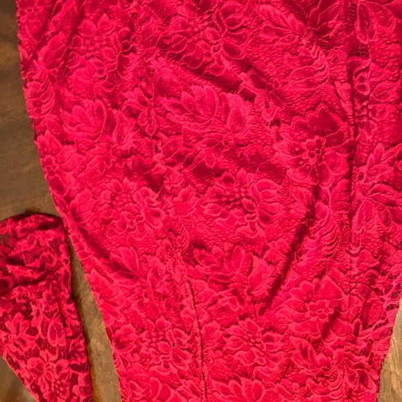 Premier Amour Red Dress Women's Size 8 - Picture 7 of 8